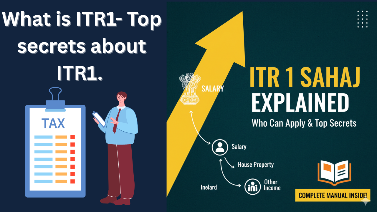 what is ITR 1 and who can apply for ITR1. Top secrets about ITR1. Manual for ITR1