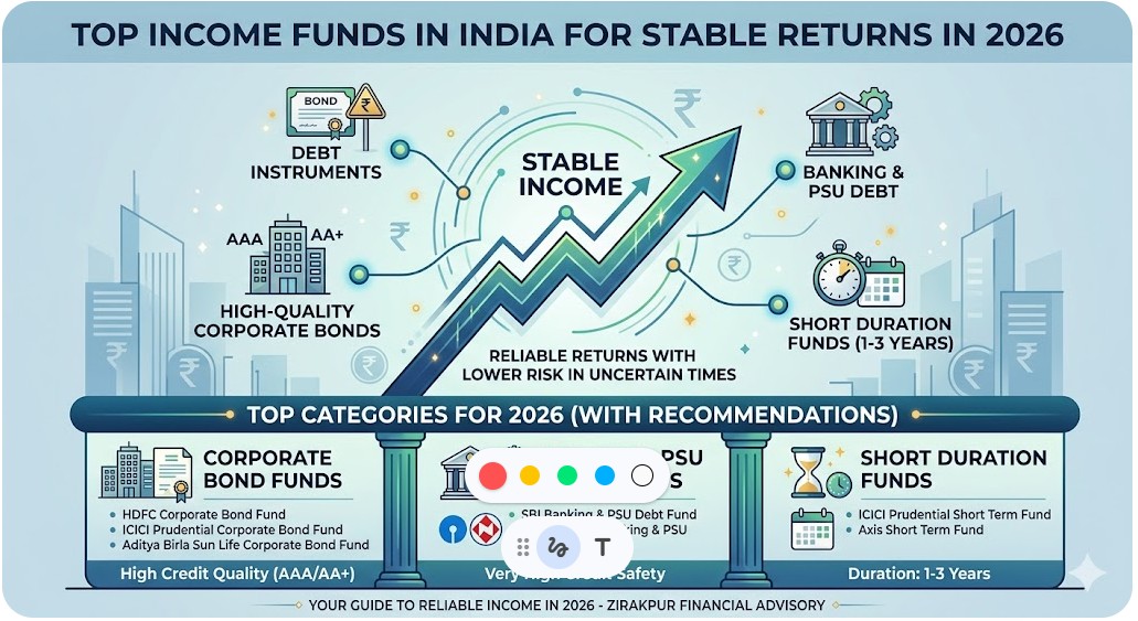 Top Income Funds in India for Stable Returns in 2026